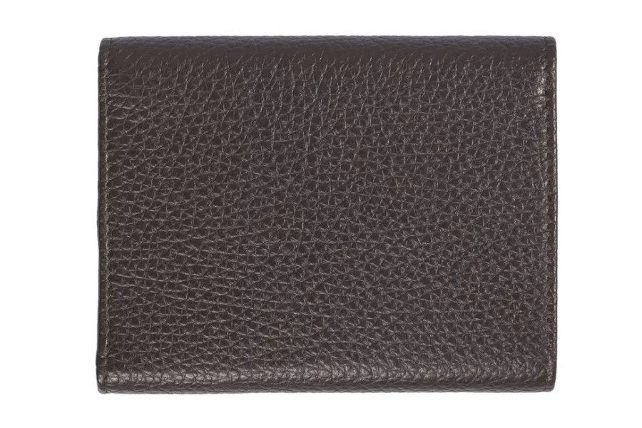 Women Trussardi Women'S Wallets | Trussardi Elegant Embossed Leather Wallet In Brown