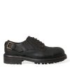 Men Dolce & Gabbana Men'S Formal | Dolce & Gabbana Brown Leather Lace Up Derby Men Dress Shoes