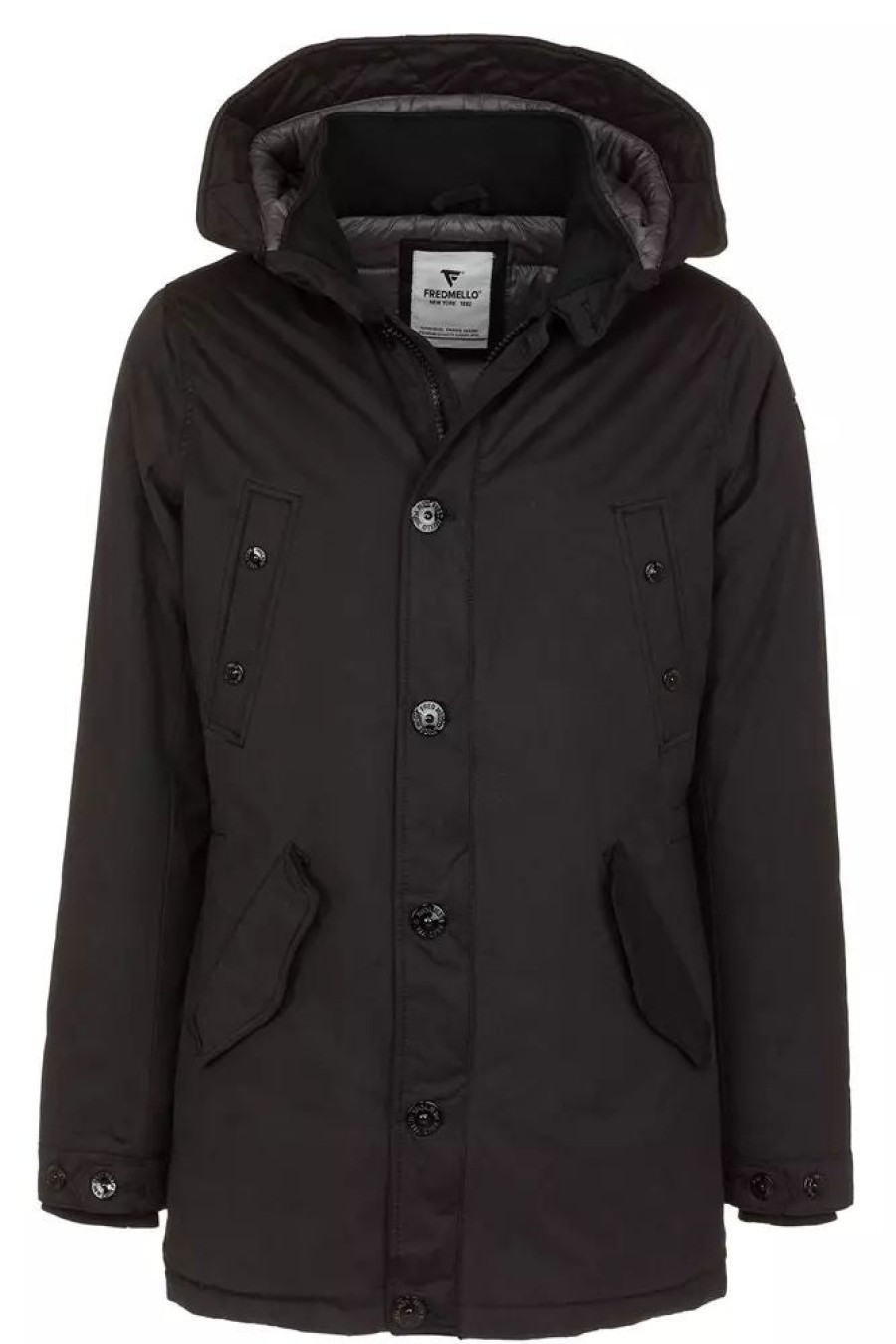 Men Fred Mello Men'S Jackets | Fred Mello Chic Technical Hooded Men'S Jacket