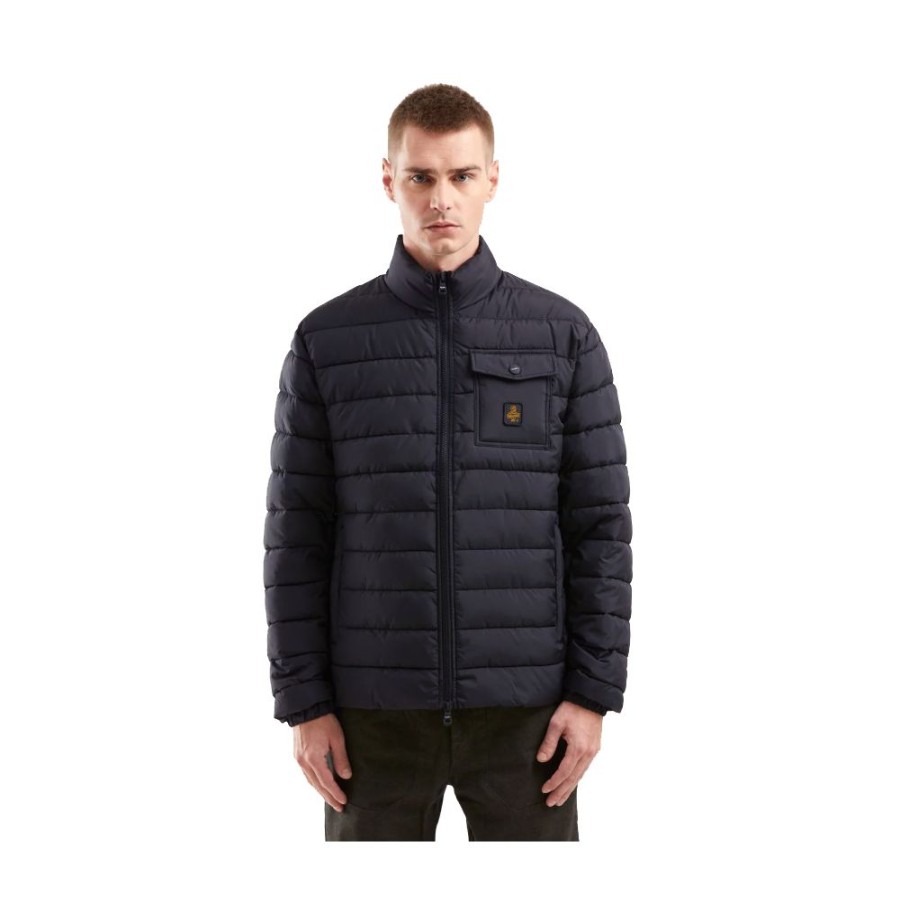 Men Refrigiwear Men'S Jackets | Refrigiwear Blue Nylon Jacket