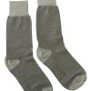 Women Dolce & Gabbana Women'S Tights And Socks | Dolce & Gabbana Grey Viscose Stretch Mid Calf Women Socks