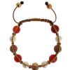 Women Nialaya Women'S Bracelets | Nialaya Cz Carnelian Pearl 925 Silver Bracelet