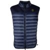 Men Centogrammi Men'S Vests | Centogrammi Elegant Dark Blue Nylon Puffer Vest