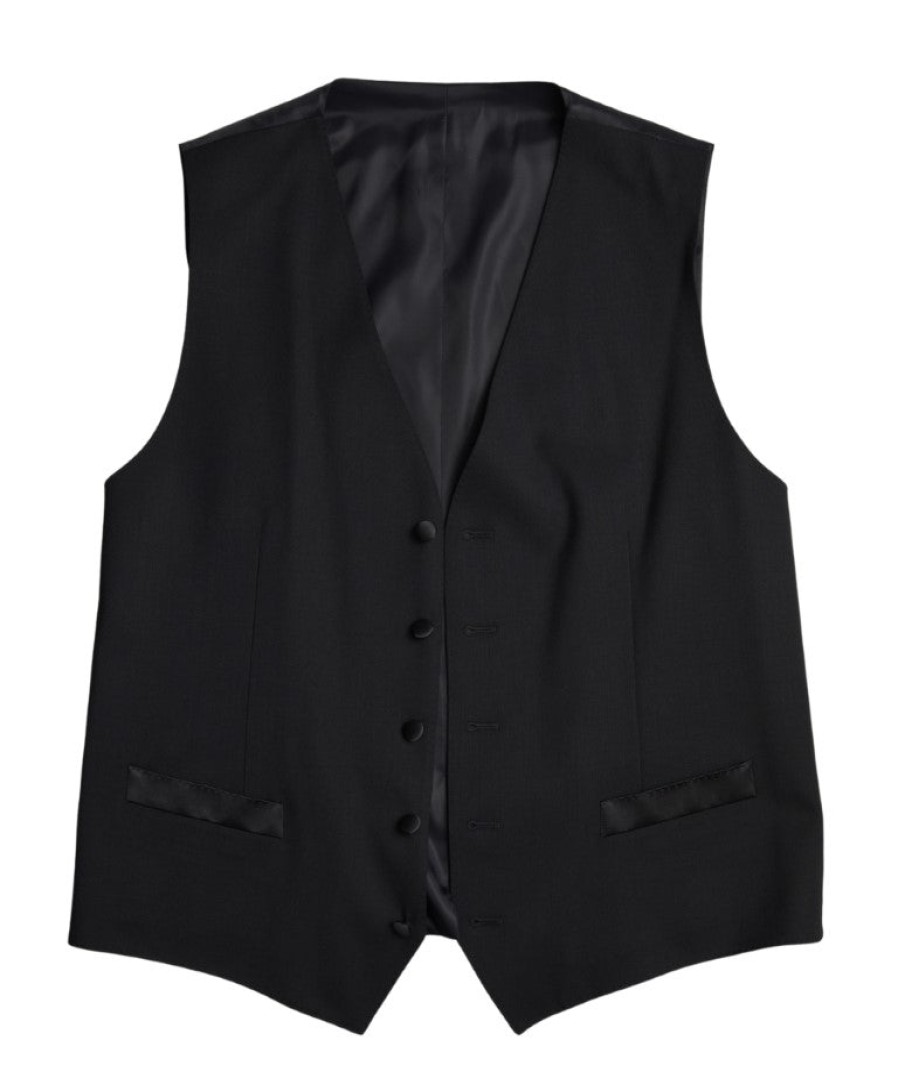 Men Dolce & Gabbana Men'S Suits | Dolce & Gabbana Black Embellished Wool 2 Piece Sicilia Suit