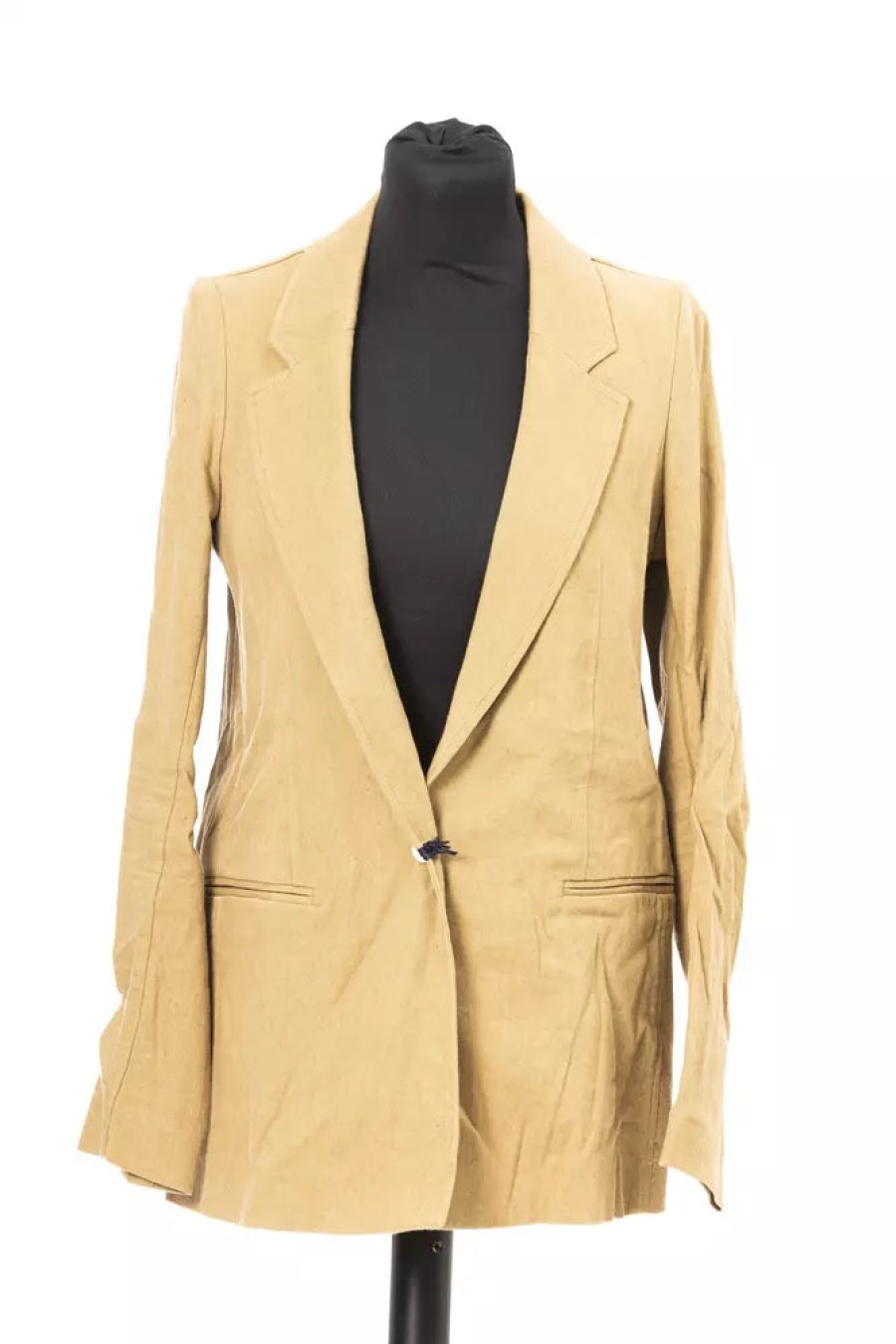 Women Jacob Cohen Women'S Suits & Blazers | Jacob Cohen Beige Comfort Cut Classic Fabric Jacket