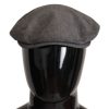 Men Dolce & Gabbana Men'S Hats & Caps | Dolce & Gabbana Gray Newsboy Men Capello Cotton Blend Hat