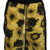 Men Dsquared² Men'S Swimwear | Dsquared Yellow Black Printed Men Beachwear Shorts Swimwear