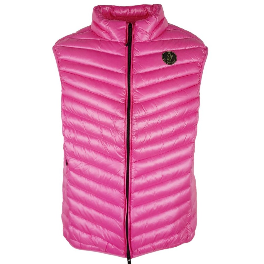 Women Centogrammi Women'S Vest | Centogrammi Centogrammi Chic Pink Nylon Down Vest