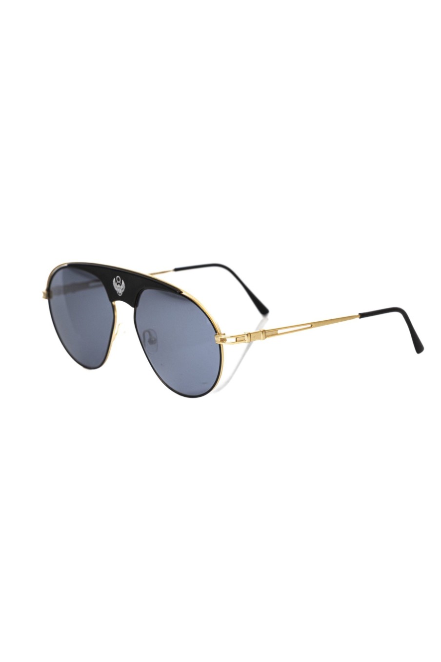 Men Frankie Morello | Frankie Morello Sleek Smoke Gray Shield Sunglasses