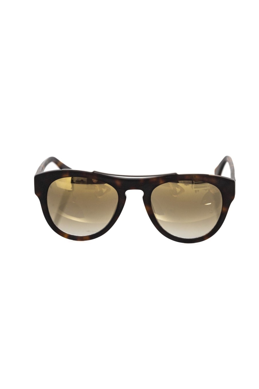 Men Frankie Morello | Frankie Morello Chic Havana Wayfarer Sunglasses With Shaded Lens