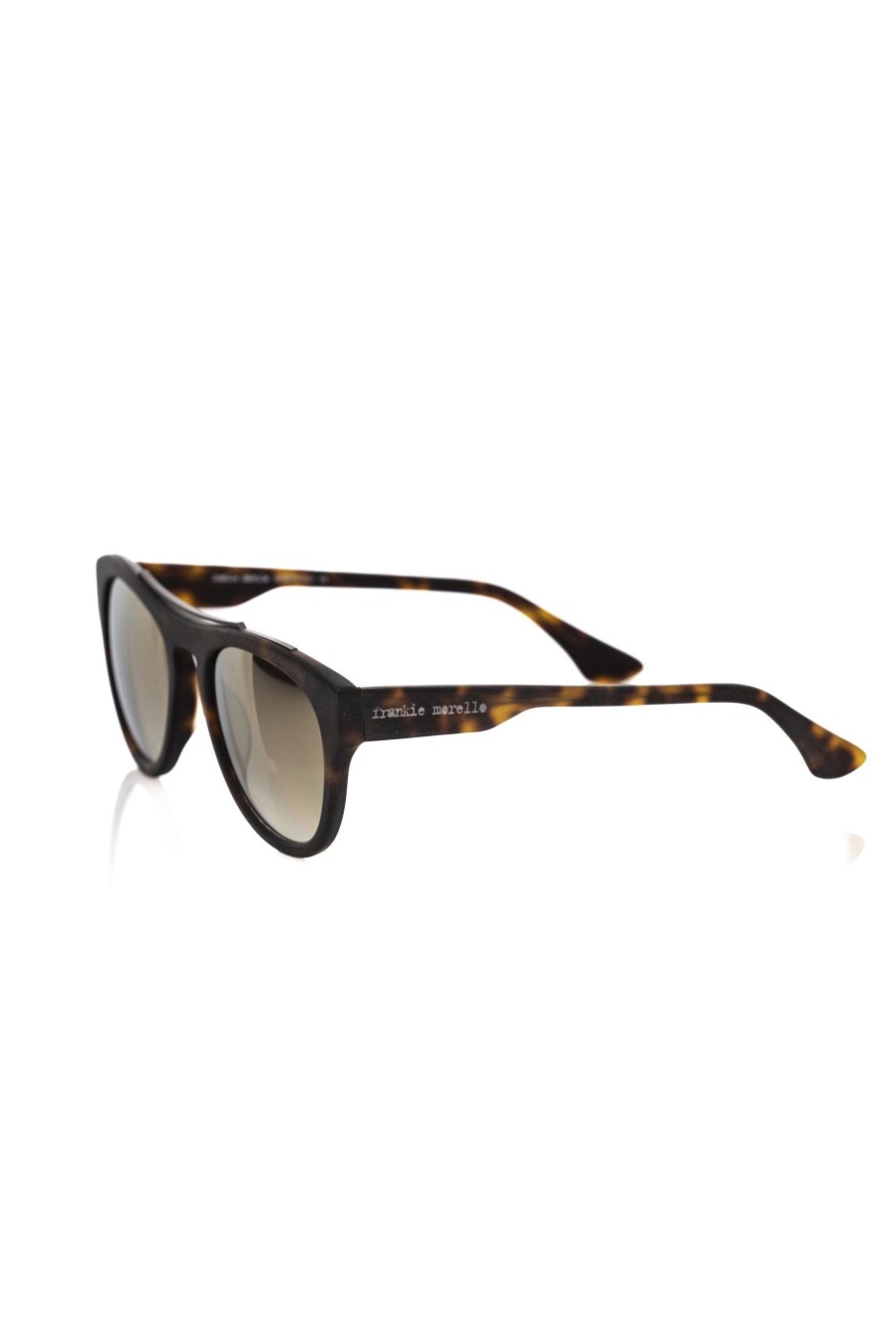 Men Frankie Morello | Frankie Morello Chic Havana Wayfarer Sunglasses With Shaded Lens