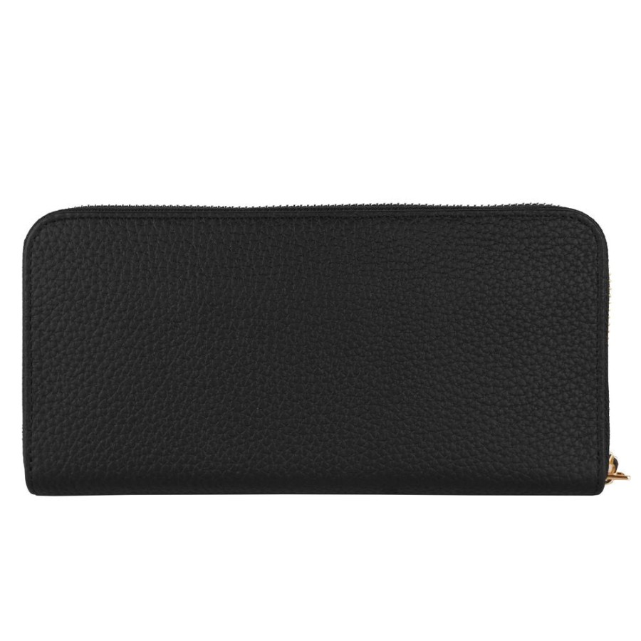 Women Baldinini Trend Women'S Wallets | Baldinini Trend Black Leather Wallet