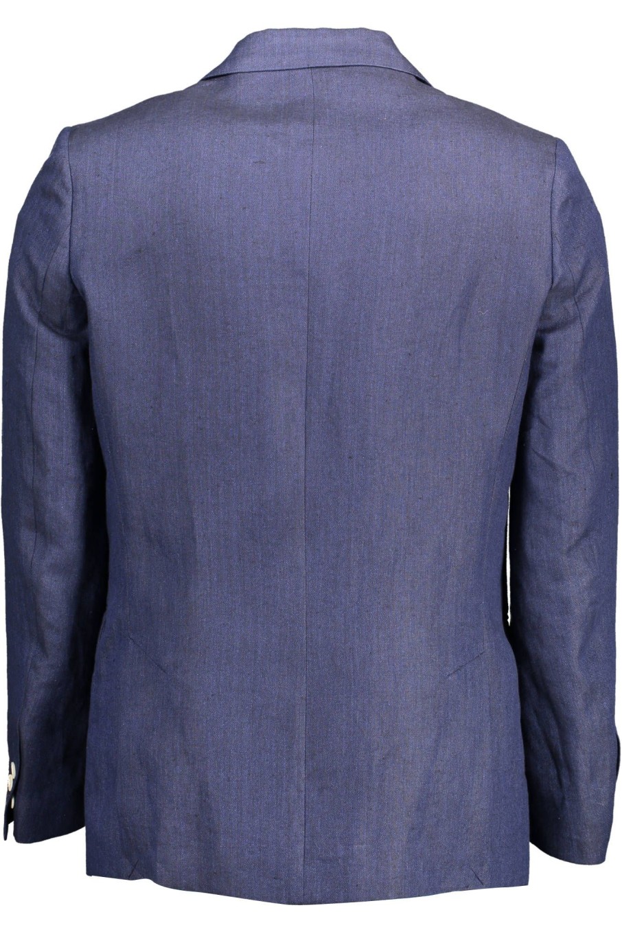 Men Gant Men'S Jackets | Gant Blue Linen Blazer Jacket