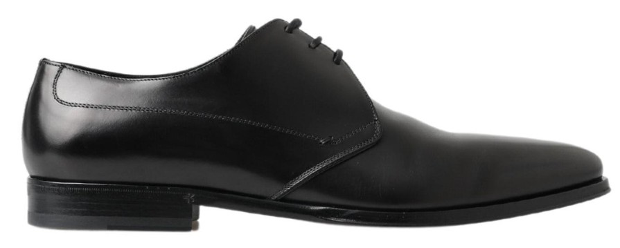 Men Dolce & Gabbana Men'S Formal | Dolce & Gabbana Black Derby Formal Dress Shoes