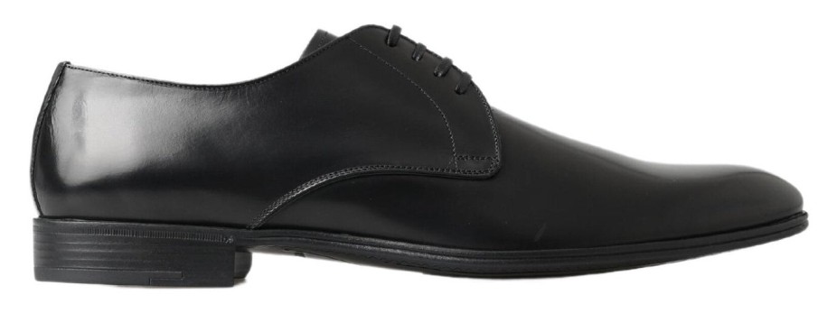 Men Dolce & Gabbana Men'S Formal | Dolce & Gabbana Black Derby Formal Dress Shoes