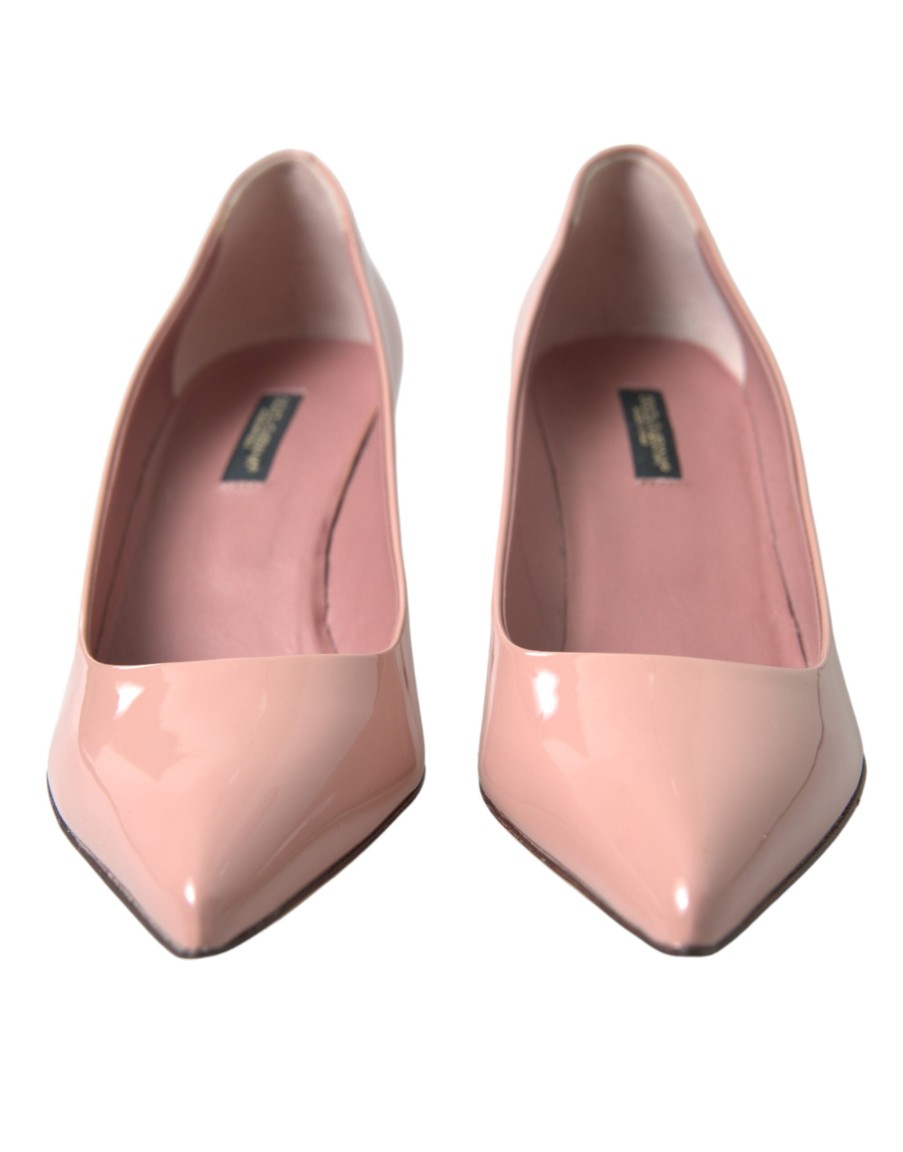 Women Dolce & Gabbana Women'S Pumps | Dolce & Gabbana Pink Patent Leather Pumps Heels Shoes