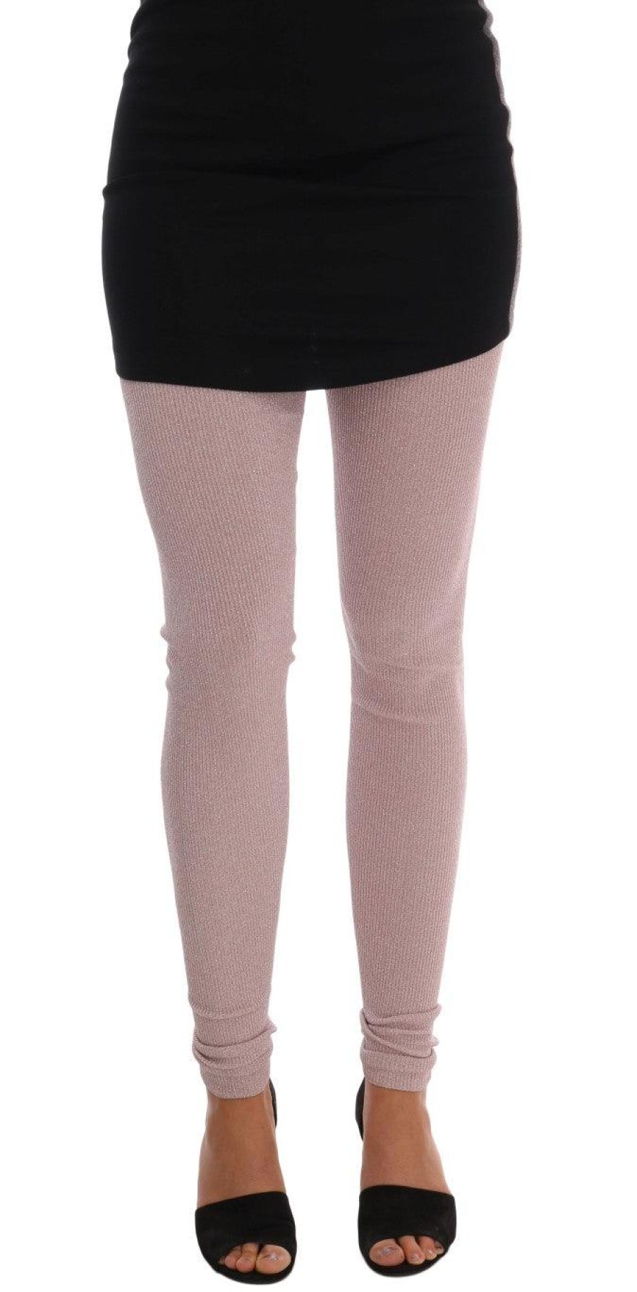 Women Dolce & Gabbana Women'S Tights And Socks | Dolce & Gabbana Pink Stretch Waist Tights Stockings