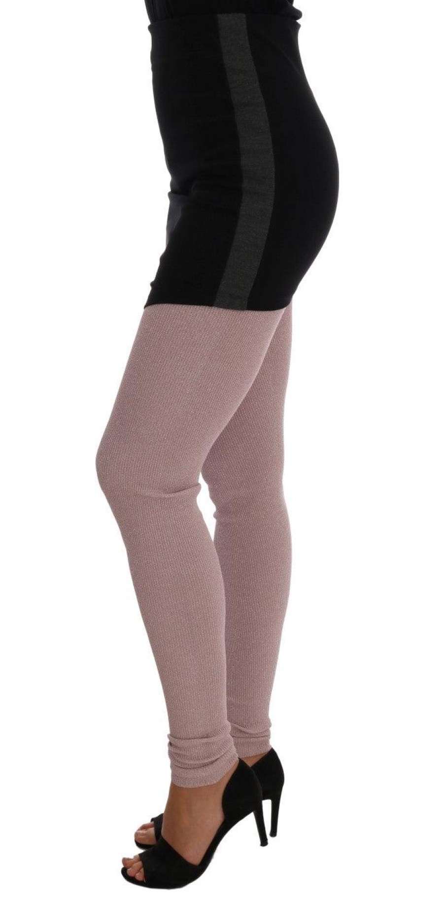 Women Dolce & Gabbana Women'S Tights And Socks | Dolce & Gabbana Pink Stretch Waist Tights Stockings