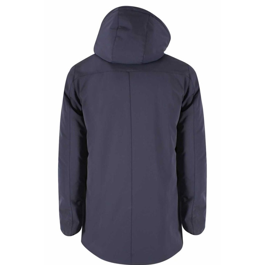 Men Yes Zee Men'S Jackets | Yes Zee Sleek Men'S Quilted Jacket With Removable Hood