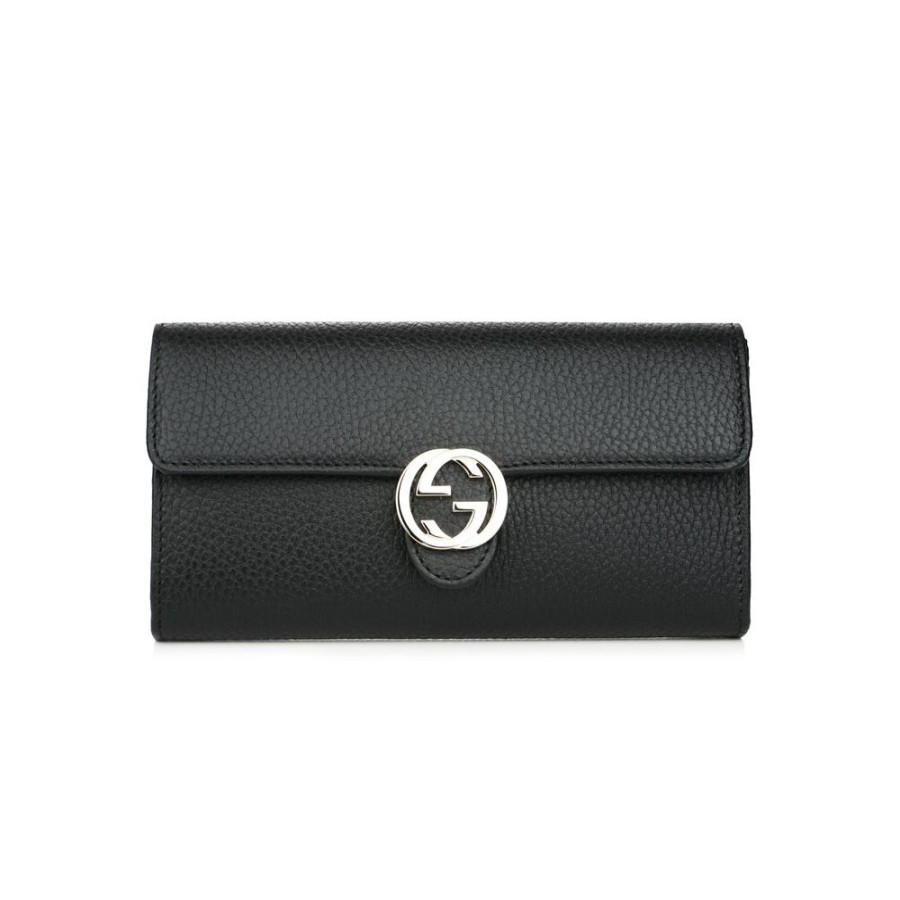 Women Gucci Women'S Wallets | Gucci Elegant Calfskin Leather Chain Wallet