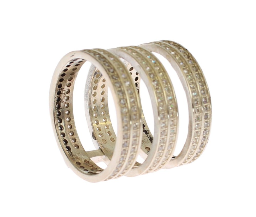 Women Nialaya Women'S Rings | Nialaya Authentic Womens Clear Cz 925 Sterling Silver Ring