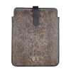 Men Cavalli Class Men'S Other Accessories | Cavalli Class Elegant Leopard Print Calfskin Tablet Case