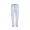 Women Yes Zee Women'S Pants & Jeans | Yes Zee Chic High-Waisted Light Wash Denim With Studs