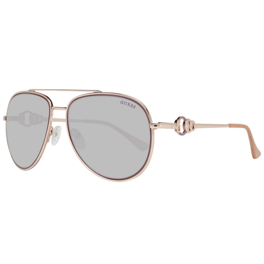 Women Guess | Guess Rose Gold Women Sunglasses