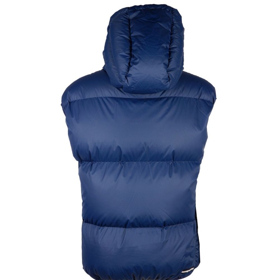 Men Centogrammi Men'S Vests | Centogrammi Centogrammi Sleek Blue Nylon Down Vest