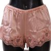 Women Dolce & Gabbana Women'S Sleepwear | Dolce & Gabbana Pink Floral Lace Lingerie Underwear