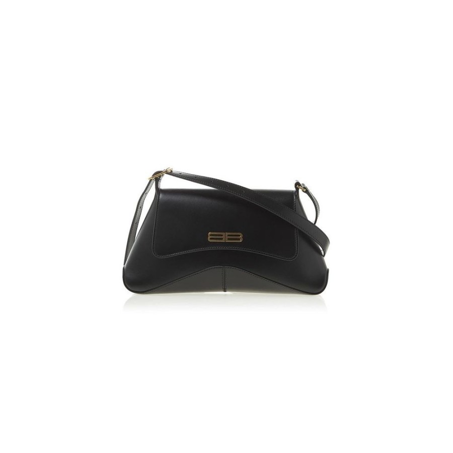 Women Balenciaga Women'S Handbags | Balenciaga Elegant Crescent Leather Shoulder Bag