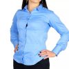 Women Made in Italy Women'S Shirts | Made In Italy Sleek Milano Satin Button-Up Shirt