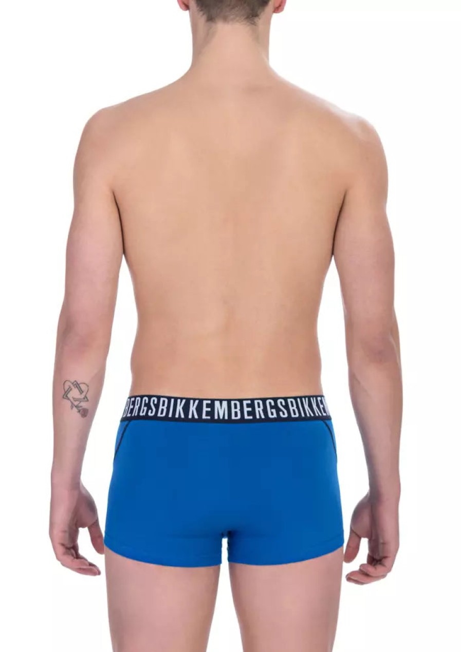 Men Bikkembergs Men'S Underwear | Bikkembergs Blue Cotton Underwear - Genuine Authentic Brand Llc