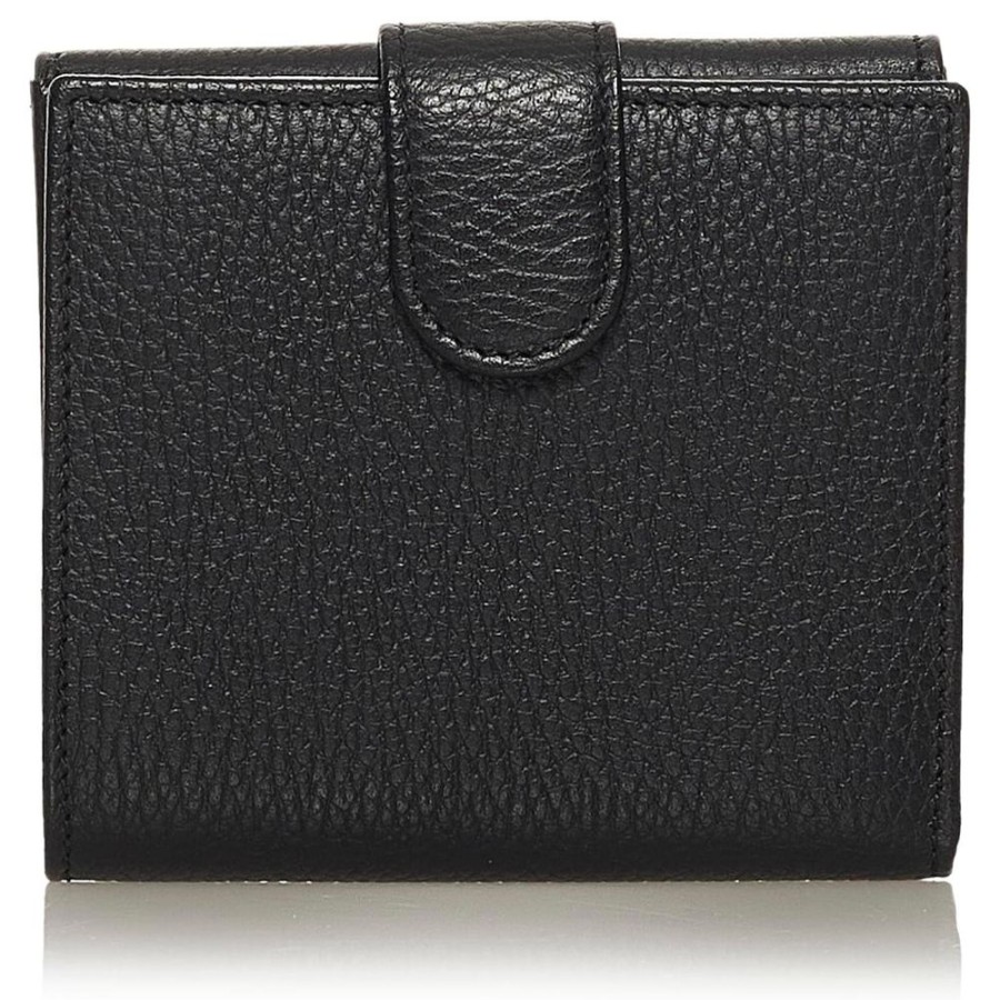 Women Gucci Women'S Wallets | Gucci Elegant Bifold Leather Wallet With Coin Purse