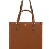 Women Tory Burch Women'S Tote Bags | Tory Burch Blake Cortado Medium Pebble Leather Shopping Tote Handbag