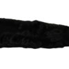 Women Dolce & Gabbana Women'S Gloves | Dolce & Gabbana Black Elbow Length Mitten Suede Fur Gloves