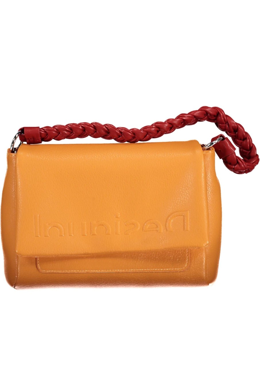 Women Desigual Women'S Handbags | Desigual Orange Polyurethane Shoulder Bag