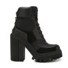 Women Dolce & Gabbana Women'S Boots | Dolce & Gabbana Elegant Leather Biker Ankle Boots With Suede Details