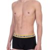 Men Bikkembergs Men'S Underwear | Bikkembergs Elegant Black Bi-Pack Trunks For Men