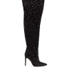 Women Paris Texas Women'S Boots | Paris Texas Over The Knee Black Suede Boots