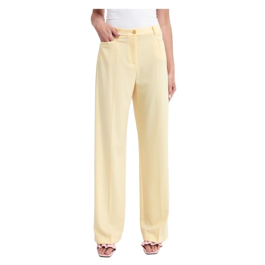 Women Patrizia Pepe Women'S Pants & Jeans | Patrizia Pepe Yellow Polyester Jeans & Pant