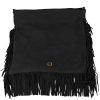 Women Baldinini Trend Women'S Crossbody Bags | Baldinini Trend Elegant Suede Calfskin Fringe Shoulder Bag