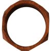 Women Costume National Women'S Bracelets | Costume National Brown Wooden Branded Bracelet