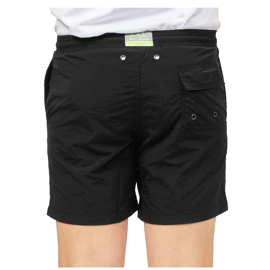 Men Yes Zee Men'S Swimwear | Yes Zee Sleek Black Men'S Boxer Shorts For The Modern Man