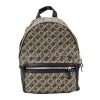 Women Marc Jacobs Women Backpacks | Marc Jacobs Signet Medium Black Logo Printed Leather Shoulder Backpack