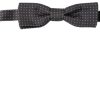 Men Dolce & Gabbana Men'S Ties & Bowties | Dolce & Gabbana Black Polka Dot Silk Adjustable Men Neck Papillon Bow