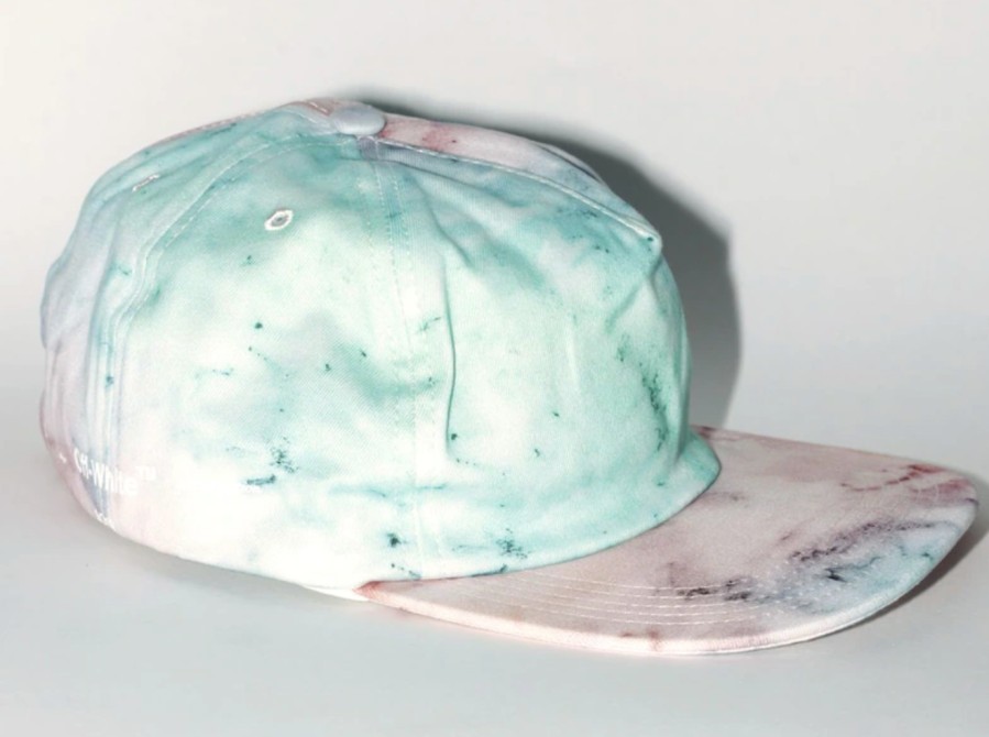 Women Off-White Women'S Hats | Off-White Elegant Multicolor-Shaded White Cap