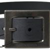 Men Dolce & Gabbana Men'S Belts | Dolce & Gabbana Black Leather #Dgfamly Square Buckle Belt