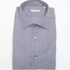 Men Robert Friedman Men'S Shirts | Robert Friedman Chic Slim Collar Cotton Shirt - Medium Men'S Blue