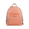 Women Michael Kors Women Backpacks | Michael Kors Jaycee Medium Sherbert Pebbled Leather Zip Pocket Backpac